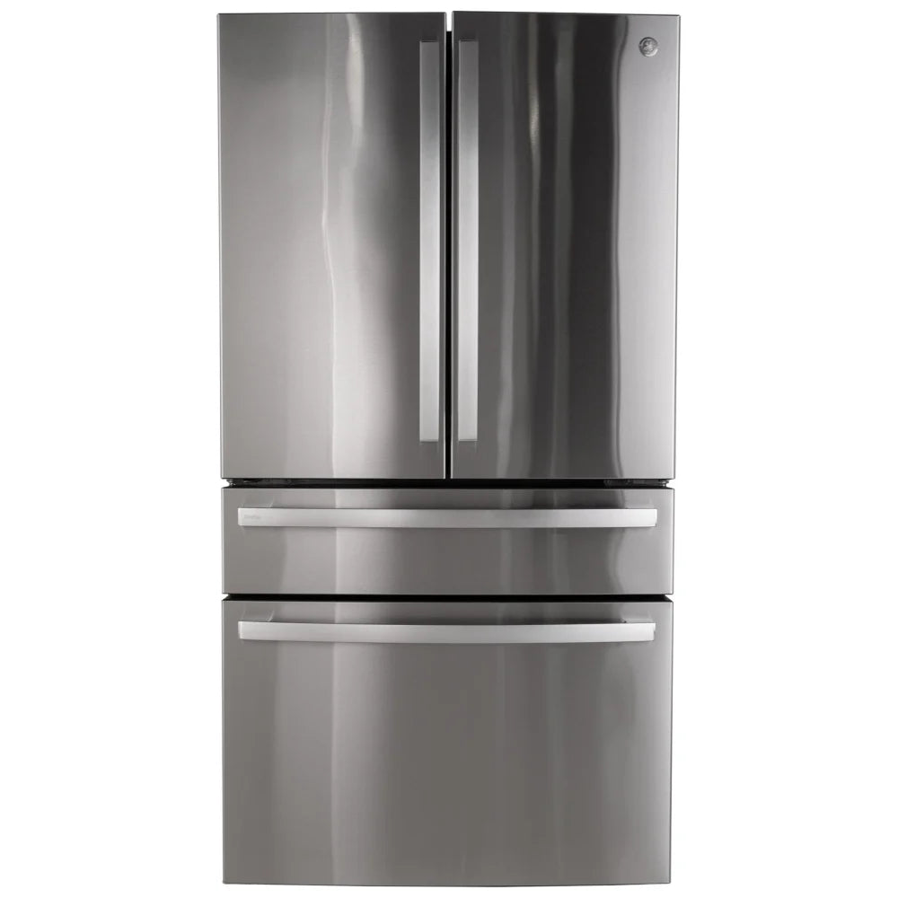 GE Profile PGE29BYTFS French Door Refrigerator, 36 inch Width, 28.7 cu. ft. Capacity, Water Dispenser (Interior), Ice Dispenser (Freezer Located), Stainless Steel colour