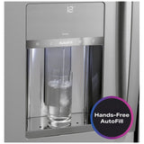 GE Profile PGE29BYTFS French Door Refrigerator, 36 inch Width, 28.7 cu. ft. Capacity, Water Dispenser (Interior), Ice Dispenser (Freezer Located), Stainless Steel colour