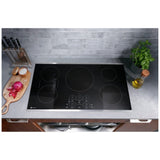 GE Profile PHP7036DTBB Induction Cooktop, 36 inch Exterior Width, 5 Burners, 3,700 W Highest Element, Black colour