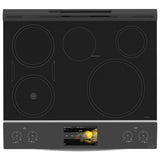 GE Profile PHS93XYPFS Induction Range, 5.3 cu. ft. Capacity, 30 inch Exterior Width, True Convection, 5 Burners, Storage Drawer, Yes, Self Clean, 3,700 W Highest Element, Stainless Steel colour