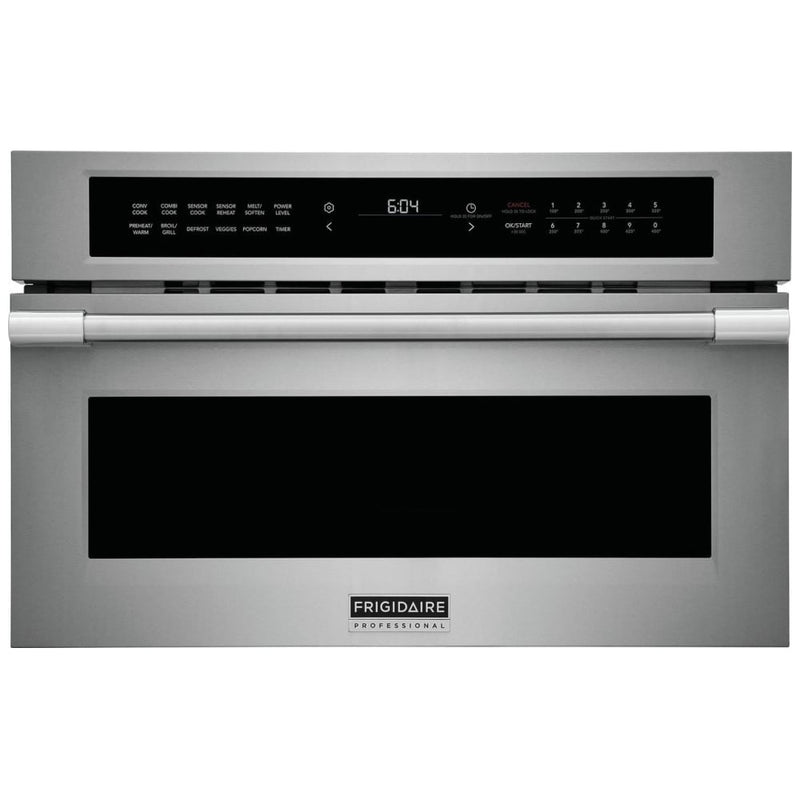 Frigidaire Professional PMBD3080AF Built In Microwave, 30 inch Exterior Width, 1.6 cu. ft. Capacity, 1,000 W Watts, Convection, Stainless Steel Interior, Stainless Steel colour