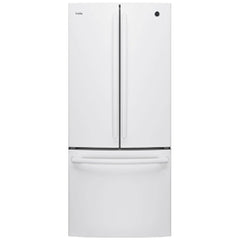 GE Profile PNE21NGLKWW French Door Refrigerator, 30 inch Width, 20.8 cu. ft. Capacity, Water Dispenser (Interior), Ice Dispenser (Freezer Located), ENERGY STAR Certified, White colour