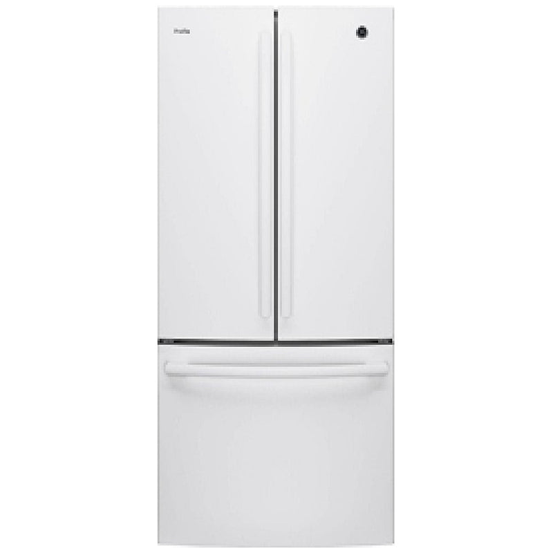 GE Profile PNE21NGLKWW French Door Refrigerator, 30 inch Width, 20.8 cu. ft. Capacity, Water Dispenser (Interior), Ice Dispenser (Freezer Located), ENERGY STAR Certified, White colour