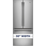 GE Profile PNE21NYRKFS Bottom Freezer French Door Refrigerator, 30 inch Width, 20.8 cu. ft. Capacity, Water Dispenser (Interior), Ice Dispenser (Freezer Located), ENERGY STAR Certified, Stainless Steel colour