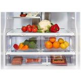 GE Profile PNE21NYRKFS Bottom Freezer French Door Refrigerator, 30 inch Width, 20.8 cu. ft. Capacity, Water Dispenser (Interior), Ice Dispenser (Freezer Located), ENERGY STAR Certified, Stainless Steel colour