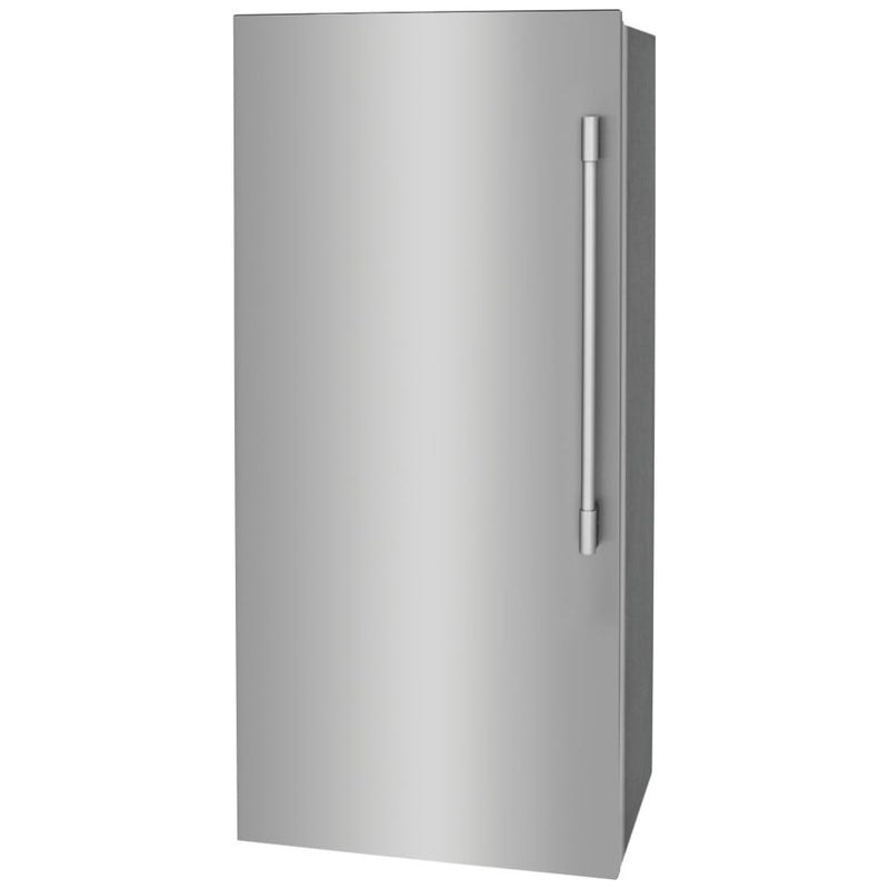 Frigidaire Professional PRDF1922AF Upright Freezer, 33 inch Width, 18.6 cu. ft. Capacity, Automatic, ENERGY STAR Certified, Ice Maker, Reversible Door, Interior Light (Freezer), Stainless Steel colour