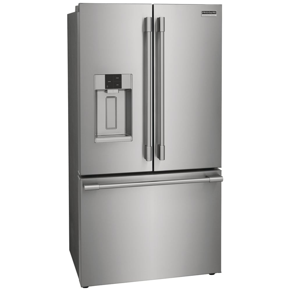 Frigidaire Professional PRFC2383AF Counter Depth French Door Refrigerator, 36 inch Width, 22.6 cu. ft. Capacity, Counter Depth, Water Dispenser (Exterior), Ice Dispenser (Thru Door), ENERGY STAR Certified, Stainless Steel colour