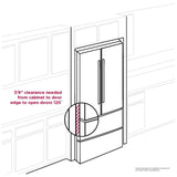Frigidaire Professional PRMC2285AF Counter Depth French Door Refrigerator, 36 inch Width, 21.8 cu. ft. Capacity, Counter Depth, Water Dispenser (Exterior), Ice Dispenser (Thru Door), ENERGY STAR Certified, Stainless Steel colour