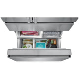 Frigidaire Professional PRMC2285AF Counter Depth French Door Refrigerator, 36 inch Width, 21.8 cu. ft. Capacity, Counter Depth, Water Dispenser (Exterior), Ice Dispenser (Thru Door), ENERGY STAR Certified, Stainless Steel colour