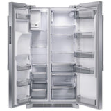 Frigidaire Professional PRSC2222AF Side by Side Refrigerator, 36 inch Width, Counter Depth, Ice Dispenser (Thru Door), Water Dispenser (Exterior), 22.3 cu. ft. Capacity, ENERGY STAR Certified, Stainless Steel colour