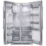 Frigidaire Professional PRSC2222AF Side by Side Refrigerator, 36 inch Width, Counter Depth, Ice Dispenser (Thru Door), Water Dispenser (Exterior), 22.3 cu. ft. Capacity, ENERGY STAR Certified, Stainless Steel colour