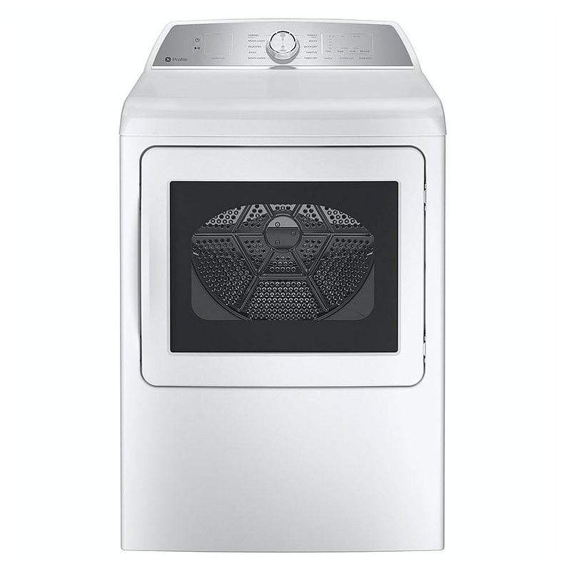 GE Profile PTD60EBMRWS Electric Dryer, 7.4 cu. ft. Dryer Capacity, 12 Dry Cycles, 5 Temperature Settings, Vented, Wifi Enabled, White colour