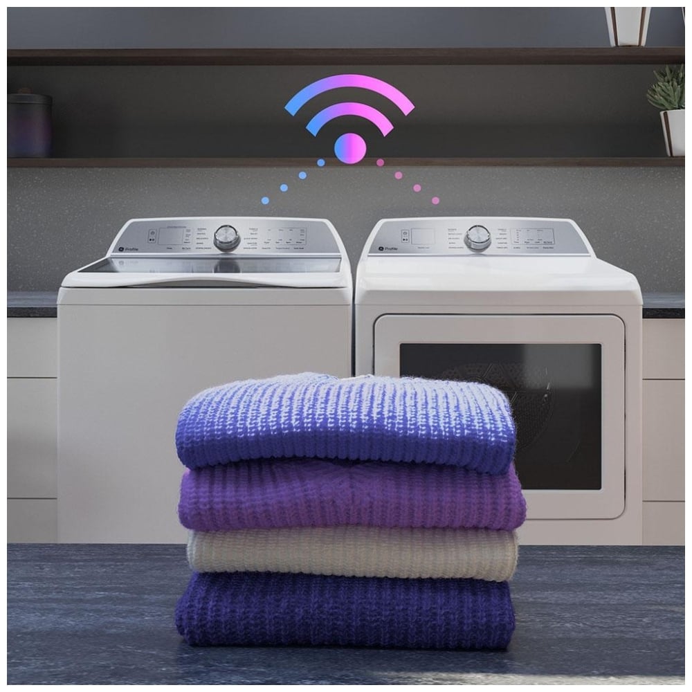 GE Profile PTD60GBSRWS Gas Dryer