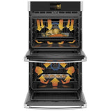 GE Profile PTD7000SNSS Double Wall Oven, 30 inch Exterior Width, True Convection (Both Ovens), Both Ovens Self Clean, 10 cu. ft. Capacity, Temperature Probe, Wifi Enabled, Air Fry, Stainless Steel colour