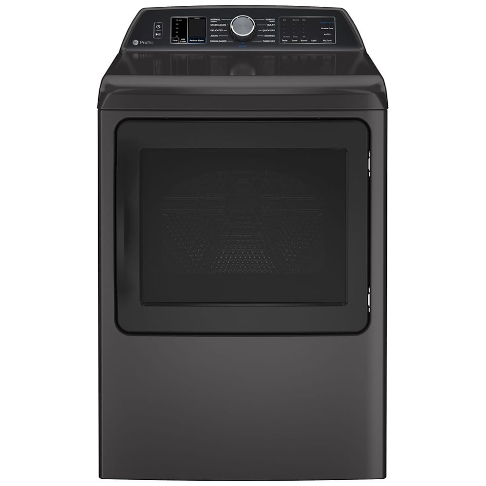 GE Profile PTD70EBMTDG Electric Dryer, 7.4 cu. ft. Dryer Capacity, 11 Dry Cycles, Steam Clean, 5 Temperature Settings, Vented, Wifi Enabled, Diamond Grey colour