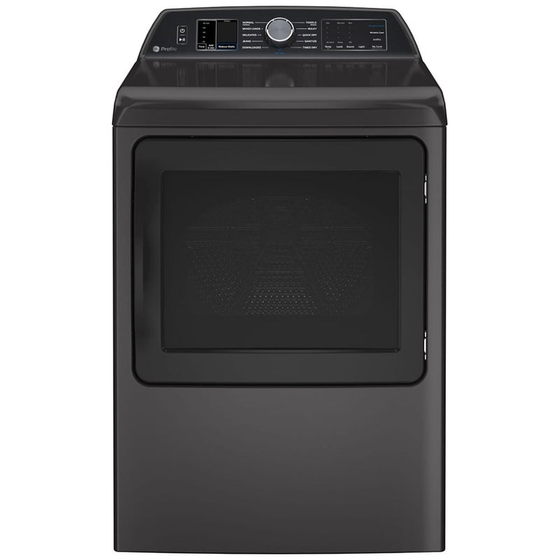 GE Profile PTD70EBMTDG Electric Dryer, 7.4 cu. ft. Dryer Capacity, 11 Dry Cycles, Steam Clean, 5 Temperature Settings, Vented, Wifi Enabled, Diamond Grey colour