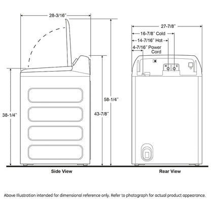 GE Profile PTW705BSTWS Top Load Washer