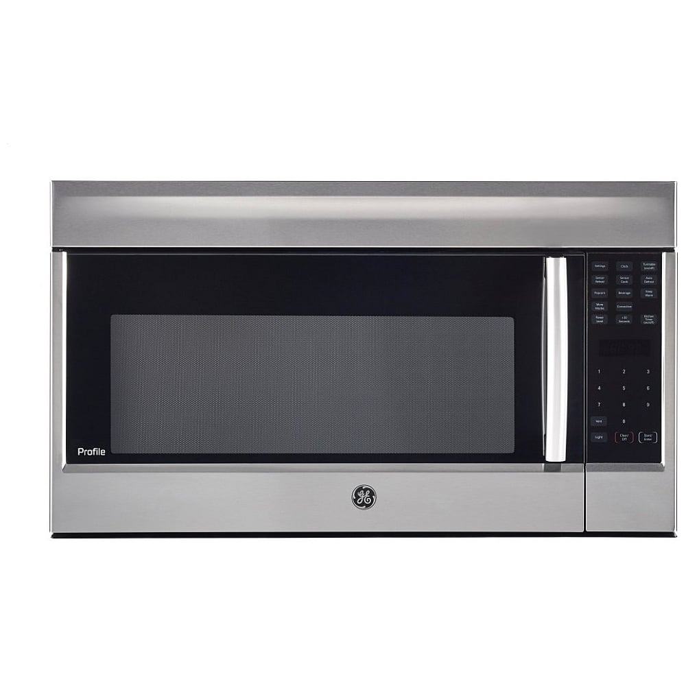 GE Profile PVM1899SJC Over the Range Microwave, 30 inch Exterior Width, 1.8 cu. ft. Capacity, 400 CFM, 900 W Watts, Incandescent , Srainless Steel colour