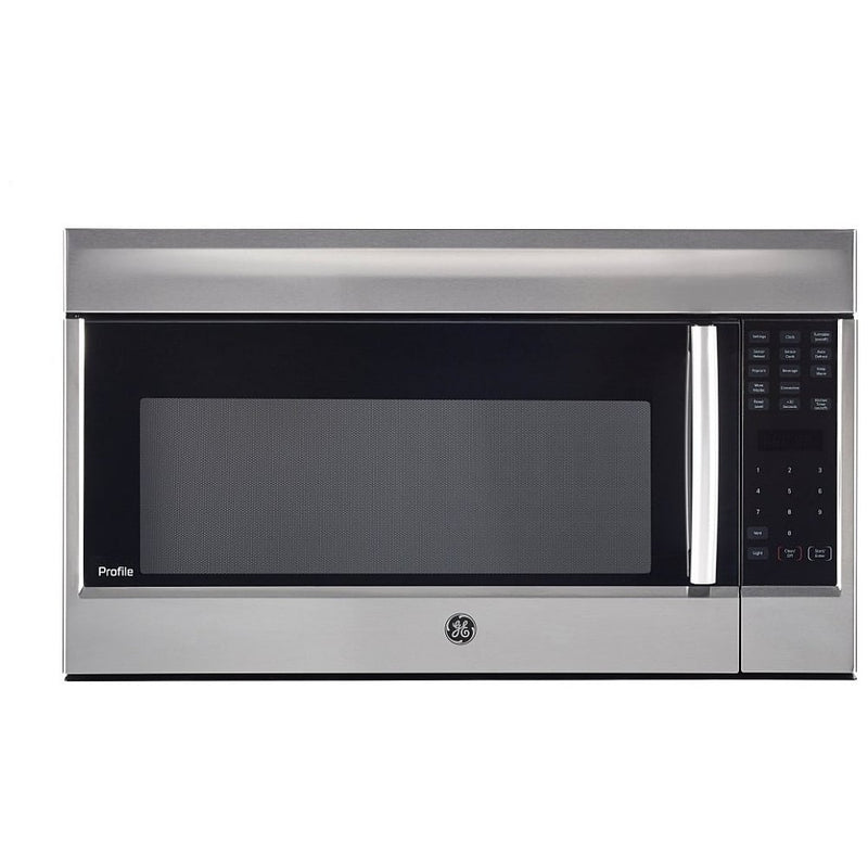 GE Profile PVM1899SJC Over the Range Microwave, 30 inch Exterior Width, 1.8 cu. ft. Capacity, 400 CFM, 900 W Watts, Incandescent , Srainless Steel colour