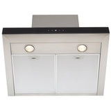 GE Profile PVWC924SSV Range Hood, 24 inch Exterior Width, Wall Mounted, 600 CFM, Halogen , Aluminum Mesh Filter, Stainless Steel colour Blower Included