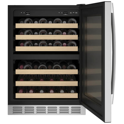 GE Profile PWS06DSPSS Wine Cooler, 24 inch Width, 44 Wine Bottle Capacity, Stainless Steel colour Dual Zone