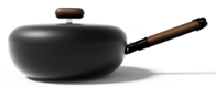 Velosan VE073-32Bl01 32cm Iron Fry Wok
