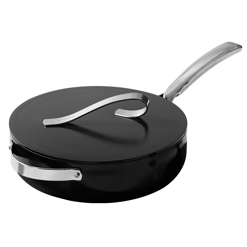 FREE RIBBON SERIES-VP-1MJG02-4A26 26CM CAST ALUMINUM FRY PAN WITH LID