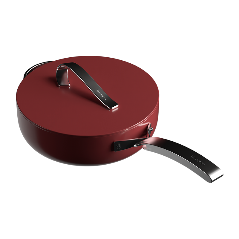 Free Ribbon Series 30cm Cast Aluminum Wok with Lid