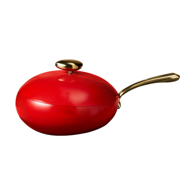 VE03803 32CM CAST ALUMINUM WOK WITH LID