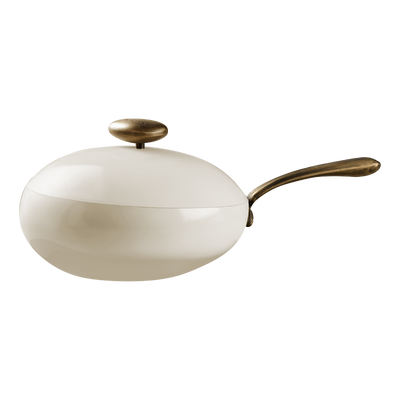 32CM CAST ALUMINUM WOK WITH LID VE03801