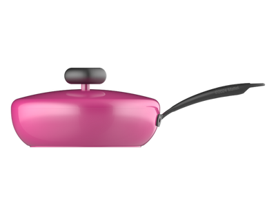 Velosan EVPR-01JGB01-A626 Barbie Series-26CM CAST ALUMINUM FRY PAN WITH LID