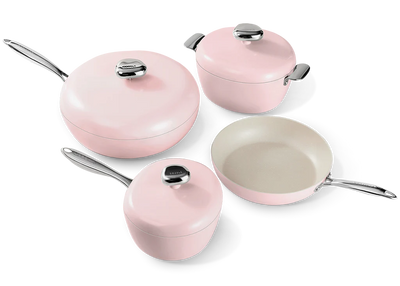 Velosan Pebble Series 8Pcs Nonstick Cookware Set