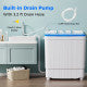 Costway 17" Portable Automatic Laundry Washing Machine with Drain Pump