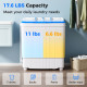 Costway 17" Portable Automatic Laundry Washing Machine with Drain Pump