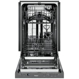 Haier QDT125SSLSS 18" Dishwasher ADA compliant 47 dB Decibel Level, Fully Integrated, Stainless Interior, 3 Wash Cycles, 8 Capacity Place Settings, Hard Food Disposal, 2 Loading Racks, Wifi Enabled, Stainless Steel colour