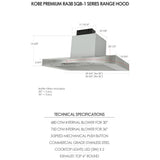 Kobe RA3830SQB-1 Range Hood