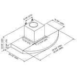 Kobe RA3830SQB-1 Range Hood