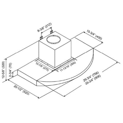 Kobe RA3830SQB-1 Range Hood