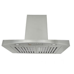Kobe RA3836SQB-WM-1 Range Hood, 36 inch Exterior Width, Chimney, Wall Mounted, 680 / 750 CFM