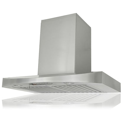 Kobe RA3836SQB-WM-1 Range Hood, 36 inch Exterior Width, Chimney, Wall Mounted, 680 / 750 CFM