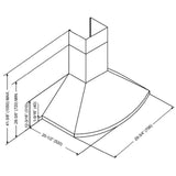 Kobe RA9236SQB6-XX Range Hood