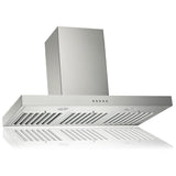Kobe RAX2130SQB-WM-2 Range Hood, 30 inch Exterior Width, Chimney, 3, 600 CFM, 1.0 - 5.6, LED, Dishwasher Safe Filters, 3, Stainless Steel colour