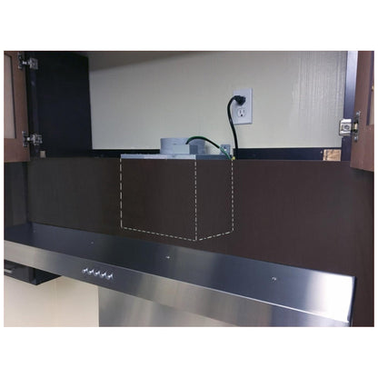 Kobe RAX2130SQB-2 Range Hood, 30 inch Exterior Width, Under-Cabinet, 3, 600 CFM