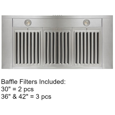 Kobe RAX2130SQB-2 Range Hood, 30 inch Exterior Width, Under-Cabinet, 3, 600 CFM