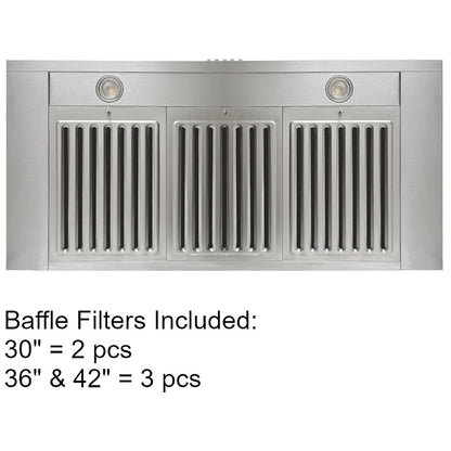 Kobe RAX2130SQB-2 Range Hood, 30 inch Exterior Width, Under-Cabinet, 3, 600 CFM