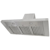 Kobe RAX2130SQB-WM-2 Range Hood, 30 inch Exterior Width, Chimney, 3, 600 CFM, 1.0 - 5.6, LED, Dishwasher Safe Filters, 3, Stainless Steel colour