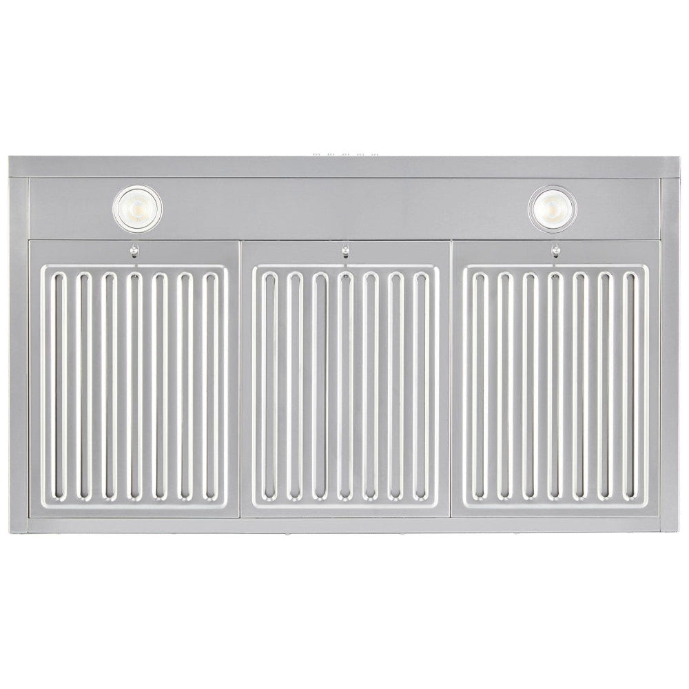 Kobe RAX2142SQB-2 Range Hood, 42 inch Exterior Width, Under-Cabinet, 3, 600 CFM, 1.0, LED, Dishwasher Safe Filters, 3, Stainless Steel colour