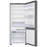 Samsung RB15DG6000SRAA Bottom Freezer Refrigerator, 28 inch Width, Ice Dispenser (Freezer Located), ENERGY STAR Certified, 15 cu. ft. Capacity, Stainless Steel colour
