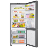 Samsung RB15DG6000SRAA Bottom Freezer Refrigerator, 28 inch Width, Ice Dispenser (Freezer Located), ENERGY STAR Certified, 15 cu. ft. Capacity, Stainless Steel colour