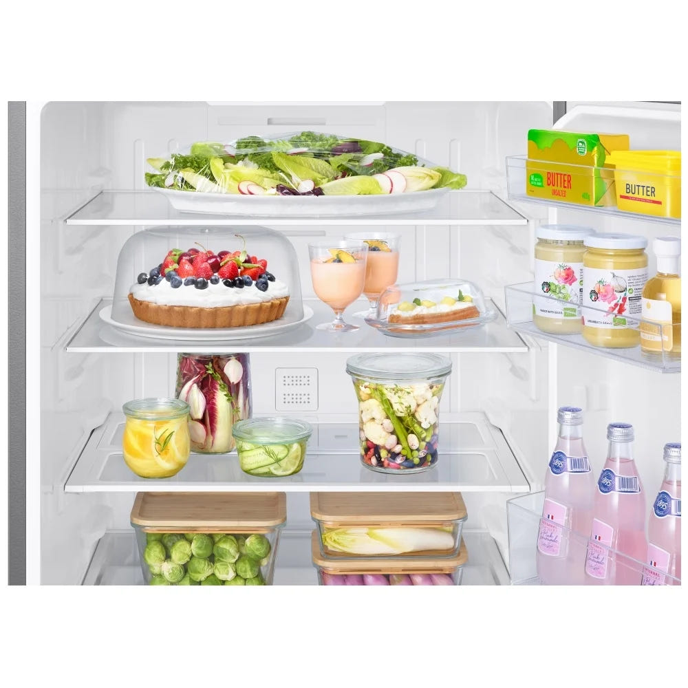 Samsung RB15DG6000SRAA Bottom Freezer Refrigerator, 28 inch Width, ENERGY STAR Certified, Ice Dispenser (Freezer Located), 15 cu. ft. Capacity, Stainless Steel colour